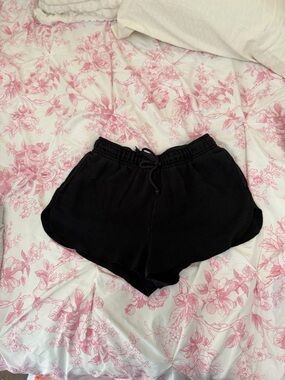 Black Women's Lounge Shorts - Comfortable Casual Fit